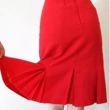 Czerwona spódnica vintage