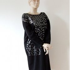 Sukienka dresowa oversize plus size