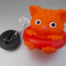 dowcip design uroczo archaiczna rzecz - BATH TIME FUN-SOGGY MOGGY - BATH PLUG