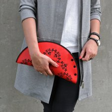 czerwona torebka-kopertówka KashubianCradle