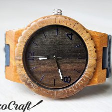 Drewniany zegarek EBONY FALCON