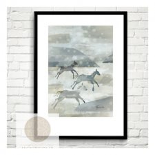 Plakat "Konie w galopie" 50x70