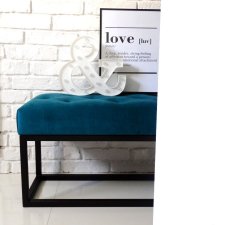 Ławeczka ławka LOFT STYLE nowoczesny styl nowoczesna pufa siedzisko do przedpokoju pikowana glamour + indriustial