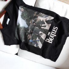 The beatles Czarna koszulka t-shirt S