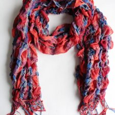 NIEZWYKŁA STRUKTURA DUŻY SZAL vintage