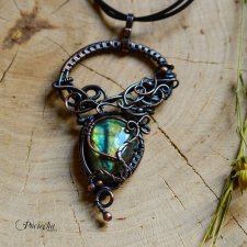 Aztec amulet - naszyjnik z labradorytem