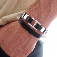 Bransoletka skórzana Sidin "Man"