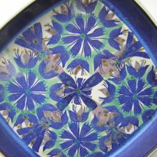 Royal copenhagen 1968  " tenera series " blue art pottery by Marianne Johnson 142/2883 vintage denmark