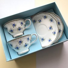 GRACE'S TEAWARE - LOS ANGELES ❀ڿڰۣ❀   filiżanki - w różanym ogrodzie - MARKOWA PORCELANA, SYGNOWANA #4