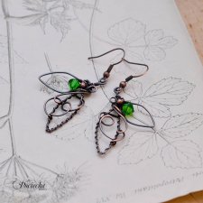 Elvish green- kolczyki z kryształami swarovski