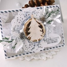 Choineczka zimowa- kartka świąteczna