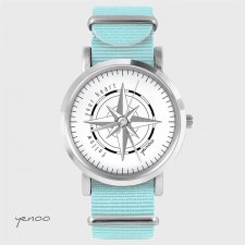 Zegarek - Kompas - niebieski, nato