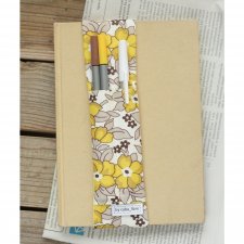 Piórnik na notes, kalendarz - Kwiaty żółte / Na zamówienie