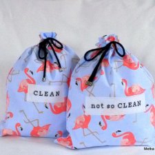Pink Flamingos - underwear travel bags