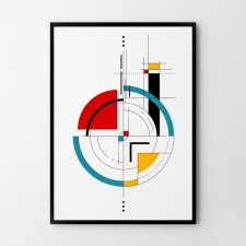 Plakat Geometria Mondrian 50x70cm B2