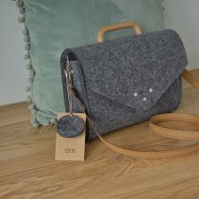 Mała szara filcowa torebka Felt&Wood III limitowana edycja