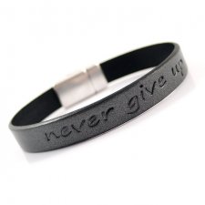 Bransoletka "Never give up" - Man