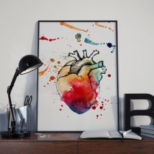 Plakat Serce anatomiczne 50x70