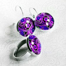 komplet biżuterii :: folk violet