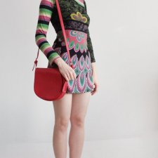 DESIGUAL printy sukienka vintage kolorowa
