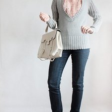 Bawełniany miękki sweter vintage