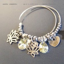 SREBRO, kolczyki -  swarovski crystal AB w   srebrze