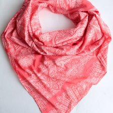 Duża miękka chusta VINTAGE malinowa