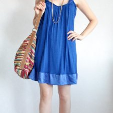 sukienka vintage GLAMOROUS kobaltowa