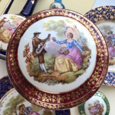 Bomboniera ❀ڿڰۣ❀ Limoges France - Meissner ❀ڿڰۣ❀ Delikatna porcelana