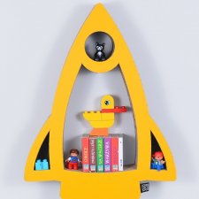 Półka na książki zabawki RAKIETA ecoono | żółty