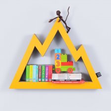 Półka na książki zabawki GÓRY ecoono | żółty