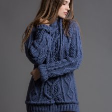 Ręcznie wykonany sweter unisex