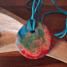 CERAMICZNY WISIOR I RZEMIEŃ hand made