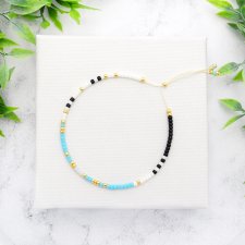 Bransoletka Minimal Dots - Light Blue