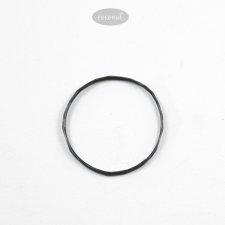 Obrączka ze srebra SLIM oksydowana