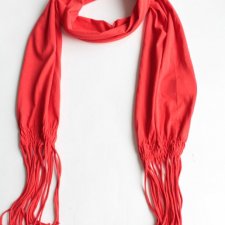szal vintage czerwony
