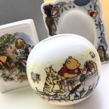 Rzadkość! ❤ ROYAL DOULTON, A.A. MILNE WINNIE THE POOH - Okrągła skarbonka ❤ SYGNOWANA