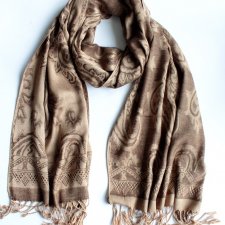piękny Dwustronny szal paisley vintage