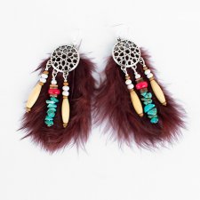 Kolczyki boho Marabut