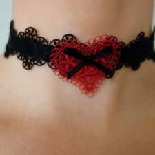 Choker walentynki