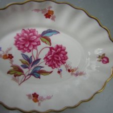 spode Springer CLOVER F1430 - E  Fine bone China przepiękna kolekcjonerska niewielka paterka podstawek