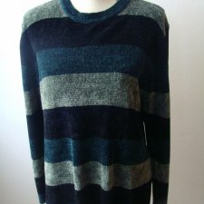 SZENILOWY SWETER W PASY