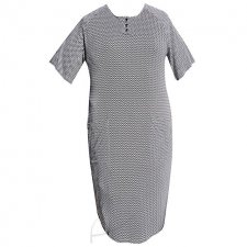 Tunika- sukienka w zygzak- plus size