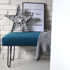 Ławeczka ławka LOFT STYLE nowoczesny styl nowoczesna pufa siedzisko HAIRPIN LEGS metalowe indriustialny