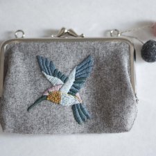 Busy Hummingbird - mini purse