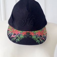 Nowa czarna czapka z motywem kwiatowym | HOUSE