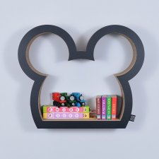 Półka na książki zabawki MYSZKA ecoono | czarny