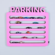 Półka na resoraki samochodziki PARKING hot wheels | różowy