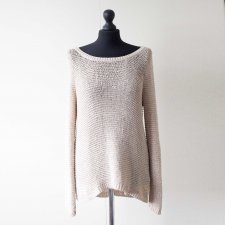 bezowy sweter HM oversize