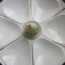 "LE FAUNE " LIURIOUX - FIREPROOF PORCELAIN MADE IN FRANCE - unikatowa porcelanowa patera na przekąski